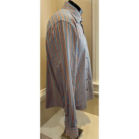 Robert Graham Modern Americana Shirt Mens Sz XL Striped Tailored Fit Preppy - Picture 8 of 13